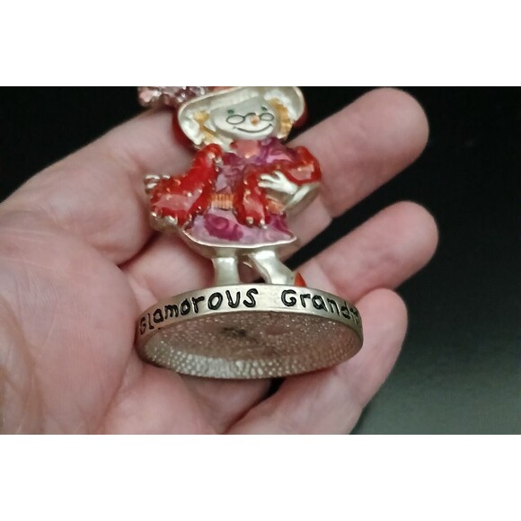 AJMC Glamorous Grandma Figurine Metal Note Clip Gift for Grandma 2.5 inch tall - Picture 7 of 8